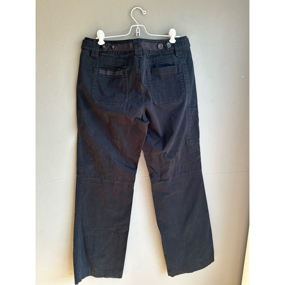 Eddie Bauer Womens Utility Pant Straight Relaxed Fit Stretch Canvas Black Size 8 - Picture 2 of 5